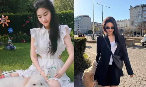 Không cần diện đồ cầu kỳ, Lưu Diệc Phi vẫn khiến mọi ánh nhìn mê mẩn với loạt công thức mặc đẹp mùa hè