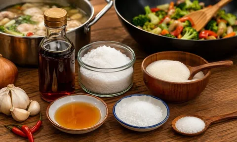 Thời điểm nêm mắm, muối, mì chính, đường, nêm đúng thời điểm, món ăn ngon hơn