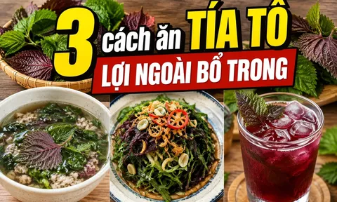 3 cách ăn tía tô lợi ngoài bổ trong