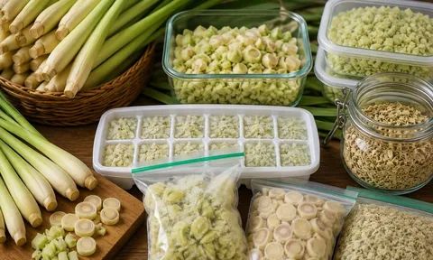 6 mẹo bảo quản sả quanh năm vẫn thơm nồng, không khô héo hay mất tinh dầu