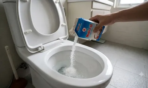 Lý do nhiều người truyền tai nhau đổ muối vào bồn cầu bị tắc nghẽn