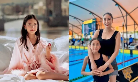 Bé gái sinh tại Mỹ hưởng hết nét đẹp của mẹ Hoa hậu, tiền học 1 tỷ mỗi năm, "cầm kỳ thi họa" biết đủ