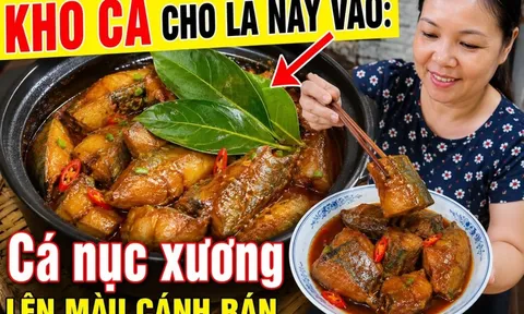 Kho cá cho lá này vào: Cá nục xương, lên màu cánh rán