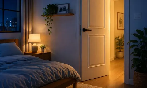 Nên đóng cửa hay mở cửa khi ngủ?