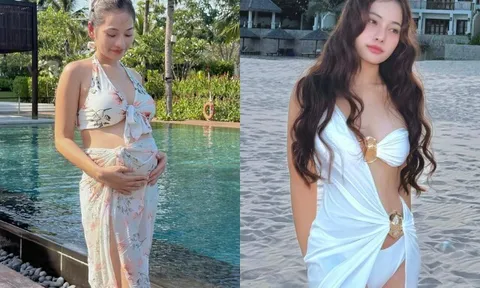 Hot girl Hải Phòng đi thi hát cưới luôn giám đốc âm nhạc hơn 13 tuổi, giờ mang thai đôi bụng bầu "vượt mặt" vẫn xinh