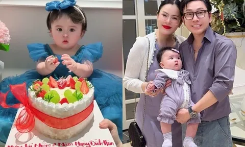 Con gái của Phương Lê mừng kỷ niệm 2 năm ngày bố mẹ đính hôn, bé Thụy Yên được NSƯT Vũ Luân hứa tặng quà
