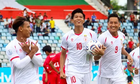 Myanmar nghiền nát Lào 7-2 trong trận cầu 2 thẻ đỏ