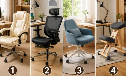 Chọn 1 chiếc ghế ngồi làm việc mà bạn thấy dễ chịu nhất