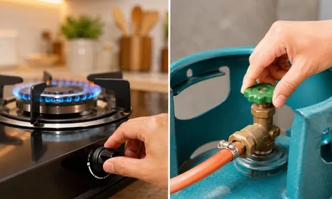 Nhiều gia đình đang làm sai: Nên tắt bếp hay khóa van bình gas trước?