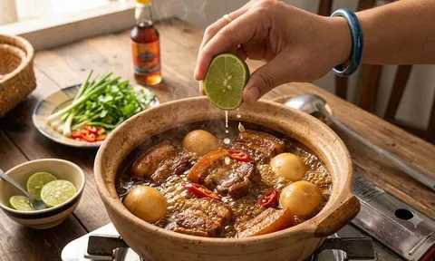 Vì sao nên vắt thêm vài giọt chanh khi làm thịt kho tàu?