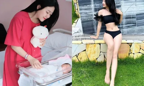 Mỹ nhân Phú Thọ 2K1 xinh như búp bê, đi đẻ vẫn trắng đẹp phát hờn, sinh xong khoe dáng bỉm sữa mơn mởn