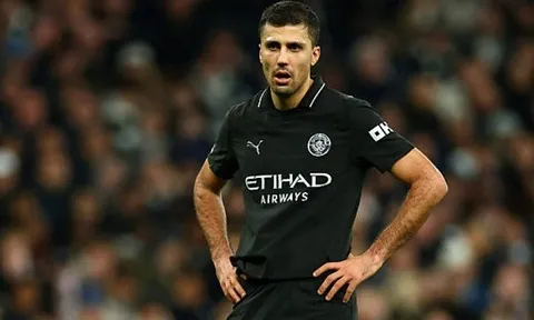 Man City hét giá 60 triệu bảng cho vụ Rodri
