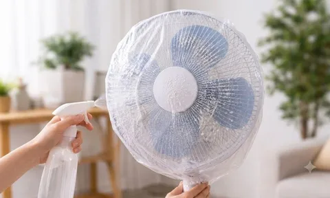 Mẹo làm sạch quạt điện không cần tháo lắp: Sạch bóng như mới chỉ trong 5 phút!