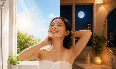 Tắm buổi sáng hay tắm buổi tối có lợi hơn?