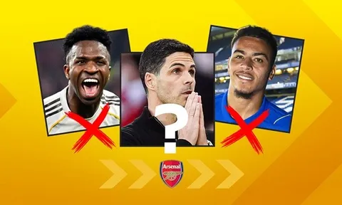 Xuất hiện 3 kịch bản của Arsenal sau khi hụt Vinicius Jr