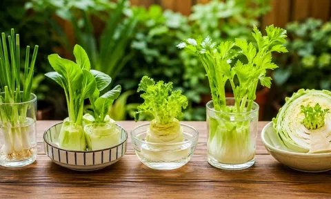 5 loại rau có thể trồng lại từ phần gốc bỏ đi, không cần mua giống