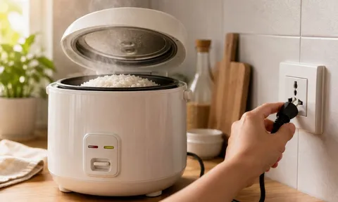 Có nên rút phích cắm nồi cơm điện ngay sau khi nấu?