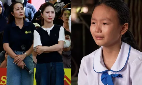 Hương Tràm bật khóc trước cô bé lớp 5 chăm cha sống thực vật, anh trai 17 tuổi đi phụ hồ nuôi gia đình