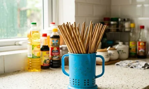 Đũa rửa xong nên để đầu to hay đầu nhỏ hướng lên trên?