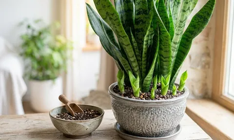 Chỉ cần thêm 1 thìa này, cây lưỡi hổ bật mầm liên tục, lá cứng đẹp quanh năm