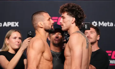 UFC Vegas 120: Quillan Salkilld tạo địa chấn khi siết gục Mateusz Gamrot ngay hiệp đầu