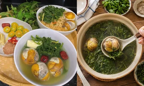 Mẹo làm trứng vịt lộn hầm ngải cứu bổ dưỡng, không đắng