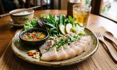 Bốn bước luộc thịt trắng hồng, da giòn sần sật cực dễ làm