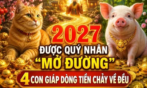2027 được quý nhân "mở đường", 4 con giáp dòng Tiền chảy về đều