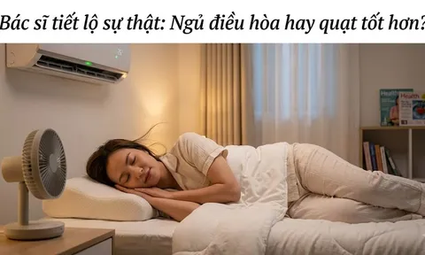Ngủ với điều hòa hay quạt tốt cho sức khỏe hơn? Bác sĩ tiết lộ sự thật ít ai ngờ