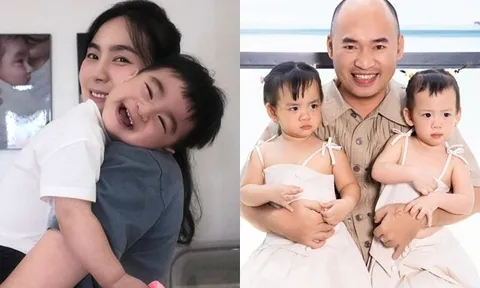 Sao Việt 24h: Mai Ngọc thích thú vì con trai biểu cảm thay đổi như thời tiết; Tiến Luật "bó tay" với 2 con gái song sinh