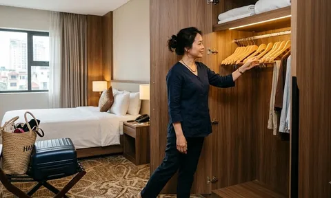 Vì sao nên mở tủ quần áo đầu tiên ngay khi vừa bước vào phòng khách sạn?