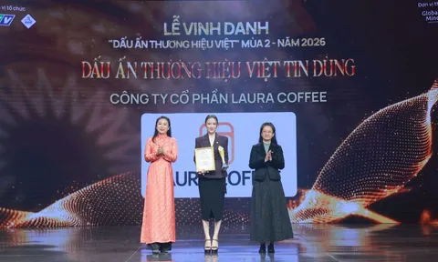 LAURA COFFEE của diễn viên - ca sĩ Nhật Kim Anh được vinh danh "Dấu ấn thương hiệu Việt tin dùng 2026"