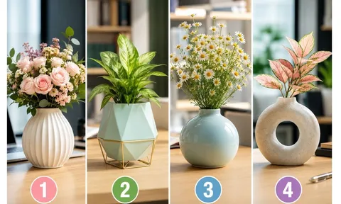 Chọn 1 mẫu bình hoa để bàn làm việc: Bạn hợp với môi trường nào nhất?