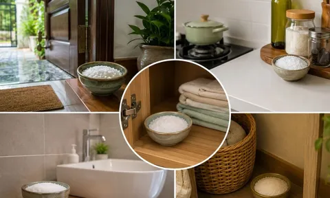 Đặt muối ở những vị trí này, vừa có lợi ích thiết thực vừa được xem là cách hỗ trợ phong thủy