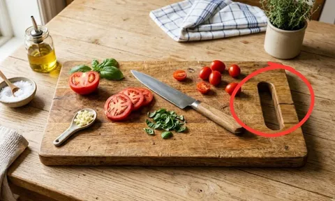 Khe hở trên mặt thớt không chỉ để treo: Có công dụng bất ngờ ít người biết