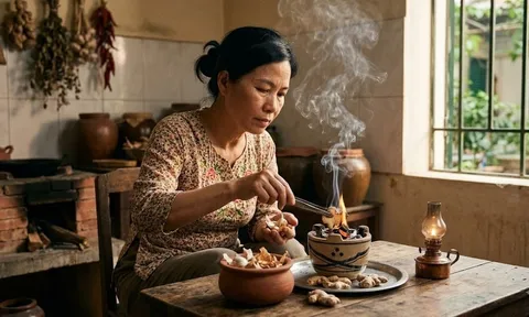 Tháng 7 âm lịch, vì sao nhiều nhà lại mang vỏ tỏi đốt cùng gừng khô?