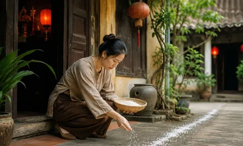 Vì sao tháng 7 âm người xưa hay rắc muối và gạo quanh nhà