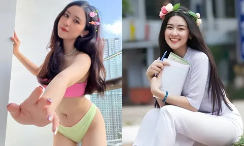 Thiếu nữ Gia Lai xinh như thiên thần, sinh con với chồng phó chủ tịch giờ mặc áo tắm khoe dáng đẹp mơn mởn
