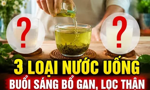 3 loại nước uống buổi sáng bổ gan, lọc thận
