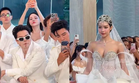 Phản ứng của Trịnh Thăng Bình khi nhìn Hoa hậu Thanh Thuỷ diện váy cưới