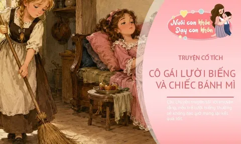 Truyện cổ tích: Cô gái lười biếng và chiếc bánh mì vàng