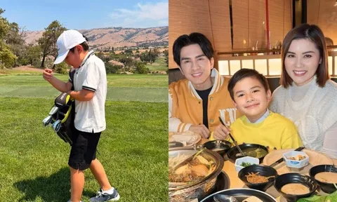 Từng được mẹ chi hơn nửa tỷ đồng/năm cho học chơi golf, con trai Đan Trường nay ra sân chuyên nghiệp, ra dáng Chủ tịch nhí