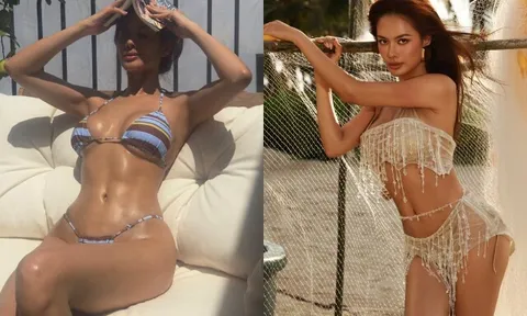 Hoa hậu Việt làm mẹ đơn thân năm 18 tuổi diện bikini khoe sắc dưới nắng, U40 đẹp nóng bỏng