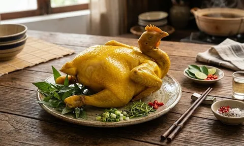 Mẹo luộc gà "không cần 1 giọt nước" vẫn vàng ươm, mọng nước