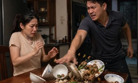 Chồng hất đổ mâm cơm vì thịt rang thiếu hành, nửa đêm mở tủ lạnh ra, anh liền sang nhà ngoại vội