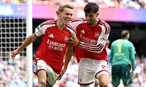 Đè bẹp Man City, Arsenal chính thức đoạt Siêu cúp Anh