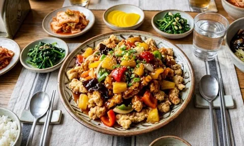 Mẹo làm thịt heo chiên giòn sốt chua ngọt (tangsuyuk) chuẩn vị Hàn Quốc