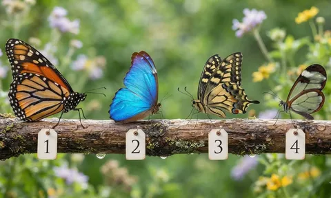 Trắc nghiệm: Hãy chọn 1 chú bướm bạn thấy ấn tượng nhất