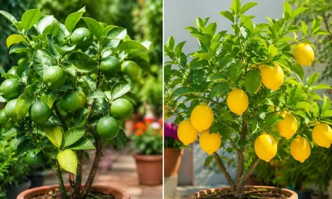 Trồng chanh trong chậu nên chọn chanh quả xanh hay chanh vàng Mỹ?