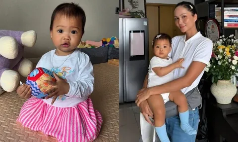 Con gái H'Hen Niê biểu cảm đa dạng như nhân vật hoạt hình, "em bé Ê Đê" được chăm khéo nên ngày càng đáng yêu